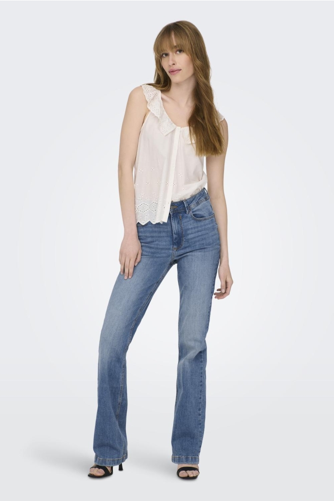 JDYFLORA LIFE FLARED HIGH MB NOOS 15167994 Medium Blue Denim